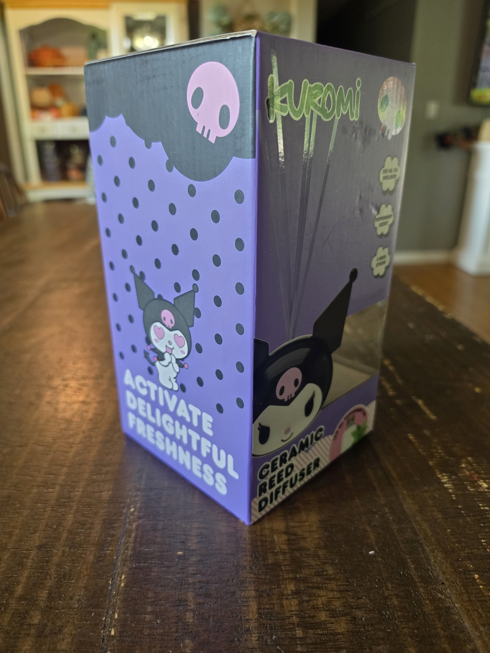 Hello Kitty Kuromi Purple Ceramic Reed Diffuser - Picture 3 of 4